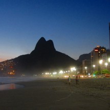 Pedra Dois Irmaos seen from Praia de Ipanema